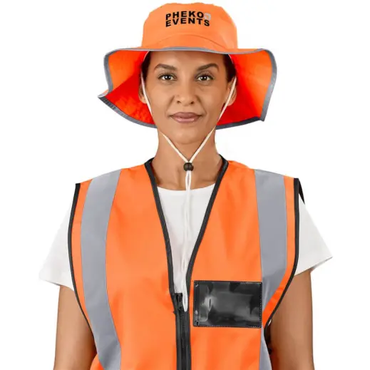 Roadside Hi-Viz Reflective Hat | Brandability